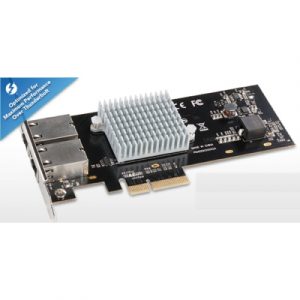 Presto 10GBASE-T Ethernet 2-Port PCIe Card  [Thunderbolt compatible]