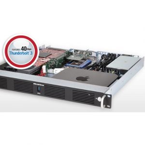 xMAC mini Server 1U Rackmount with 1 full length and 1 half length PCIe slots via Thunderbolt 3 - Intel & M1