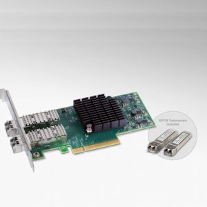 Presto 10GBE SFP28 Ethernet 2-Port PCIe Card with SFP28s [Thunderbolt compatible]