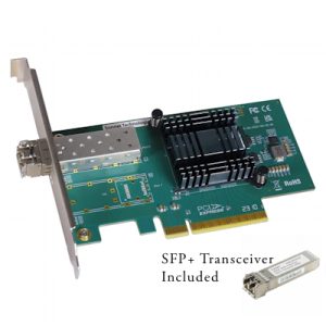 Presto Solo 10G SFP+10 Gigabit Ethernet 1-Port PCIe Card [SFP+ [SR] included] - [Thunderbolt compatible]